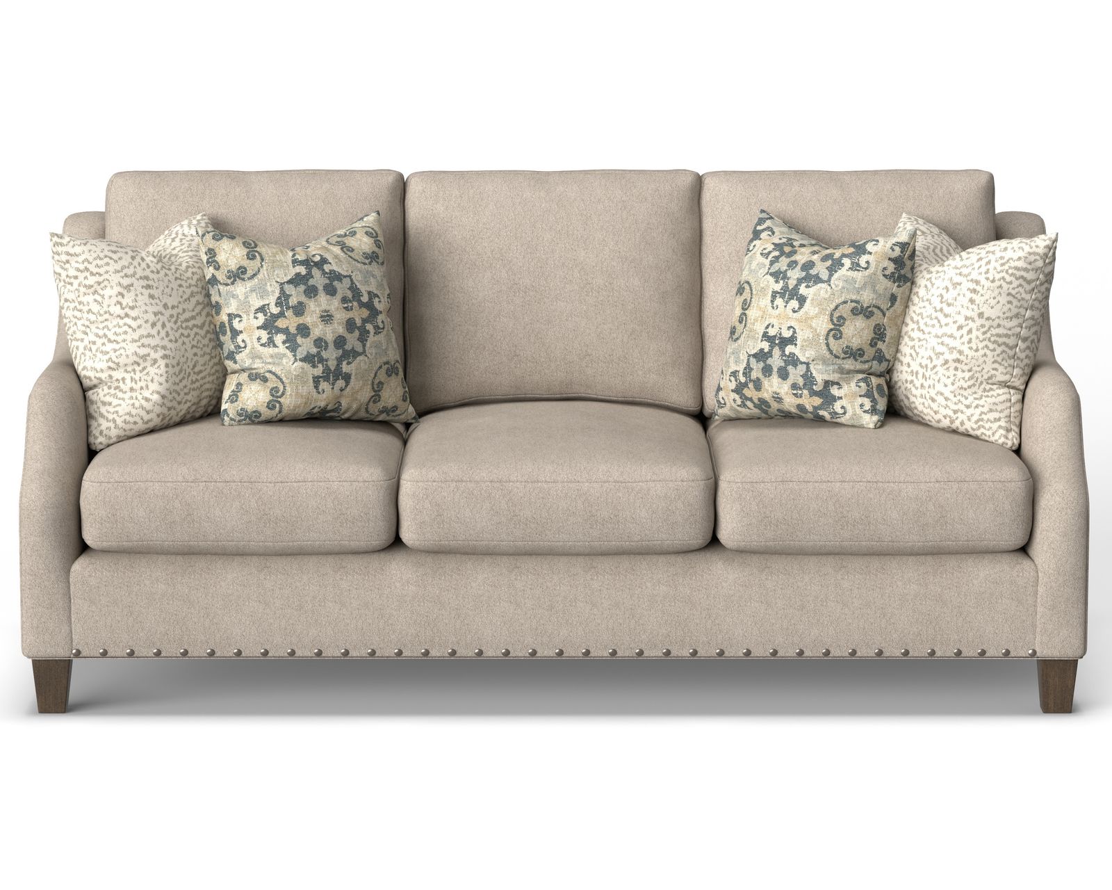 Gianna 7824 Sofa (86") +100 fabrics) - Gianna Nail Head Sofa