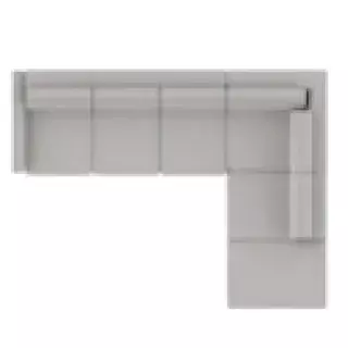 Layout A Two Piece Sectional (Chaise Right Side) 116" x 84"