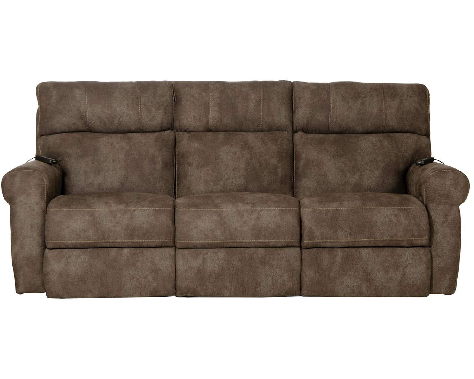 Tranquility 87" Power Reclining Lay Flat Sofa with Power Headrests, Deep Tissue Massage, Heat & Center Drop-Down Table (includes pillows)