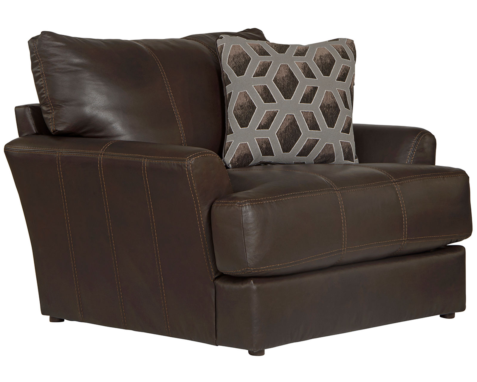 Prato Top Grain Leather Touch 85" Sofa (2 colors) includes pillows