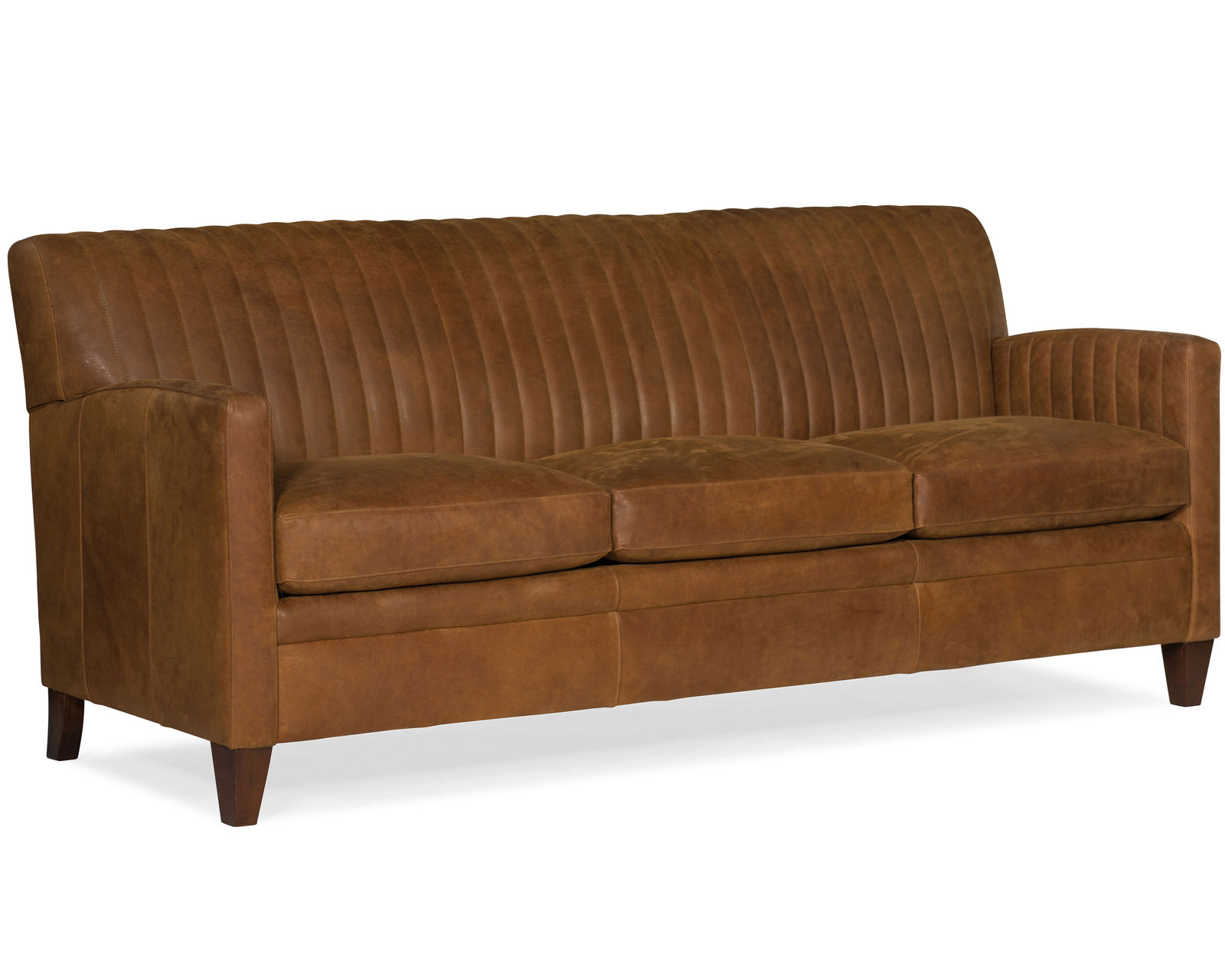 Barnabus Stationary Leather Sofa 8-Way Tie (Made to order leathers)