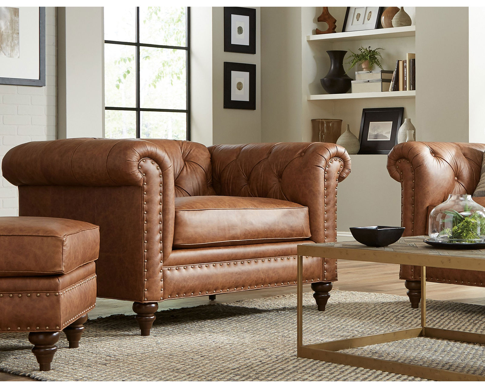Chesterfield L7431 Leather Sofa (+40 leathers) 88" and 99" - Image 8