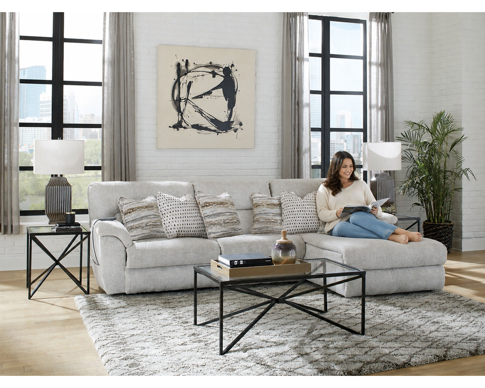 Escape Triple Power Modular Sectional with Advanced Air-Cell Massage and Heat (includes pillows) - Image 7