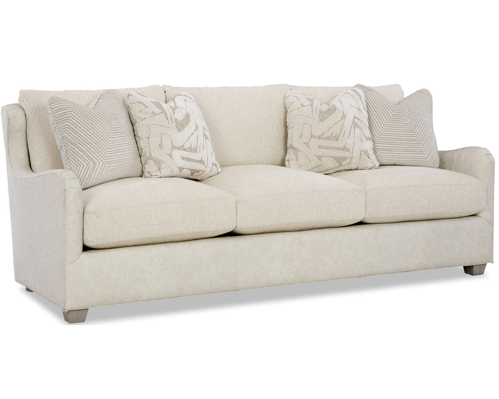 Alabaster LF7329 Leather and Fabric Sofa (92") - Image 3