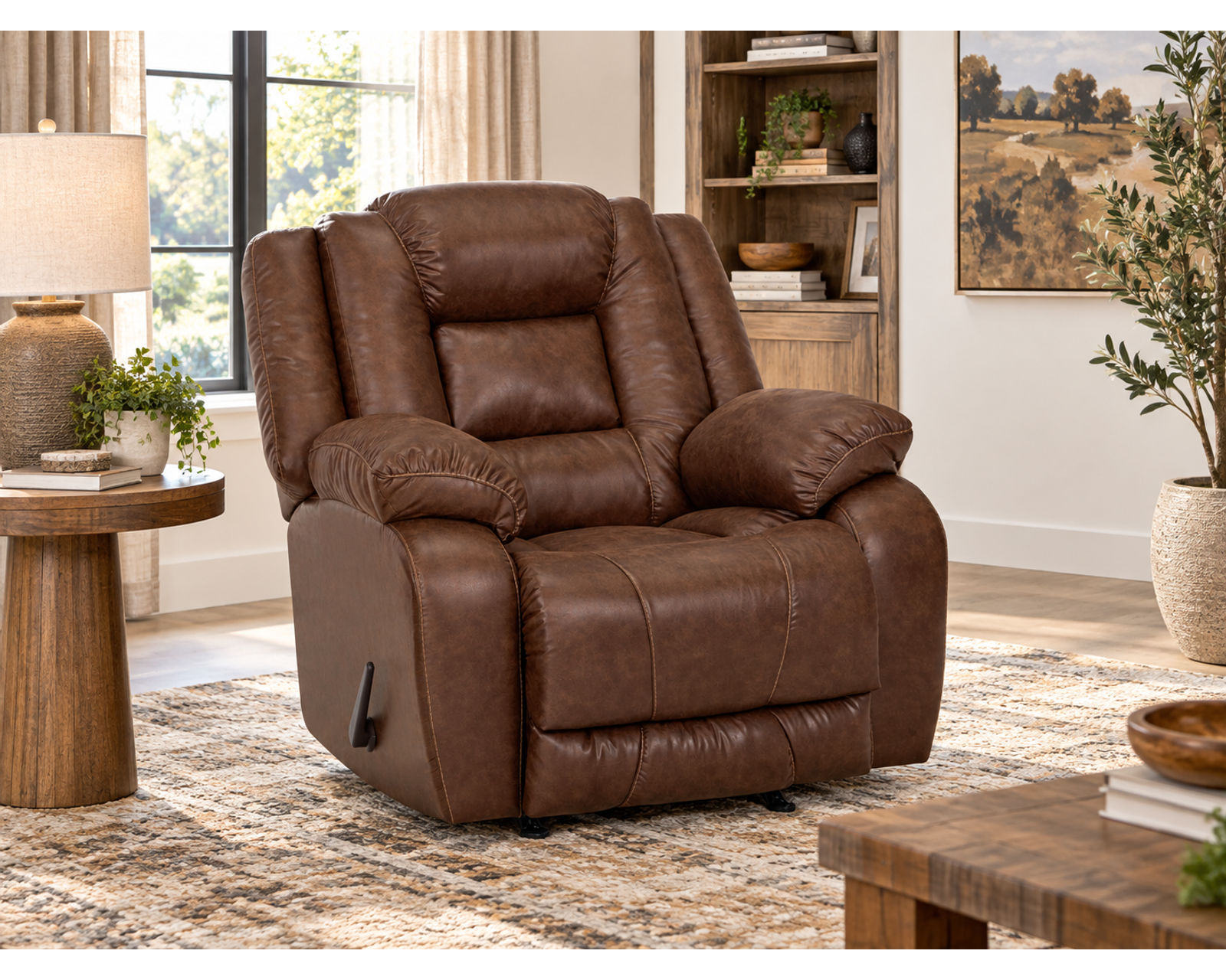 Hayworth 784 Power Headrest Power Reclining Sofa (95") Leather Like Fabric - Image 12