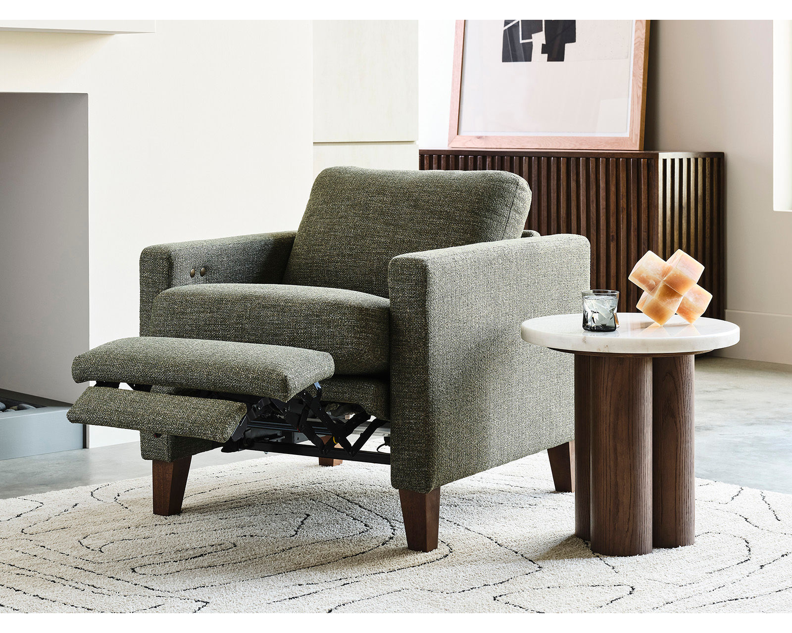Traftly 82" Mid-Century Power Incliner Sofa (+50 fabrics) - Image 18