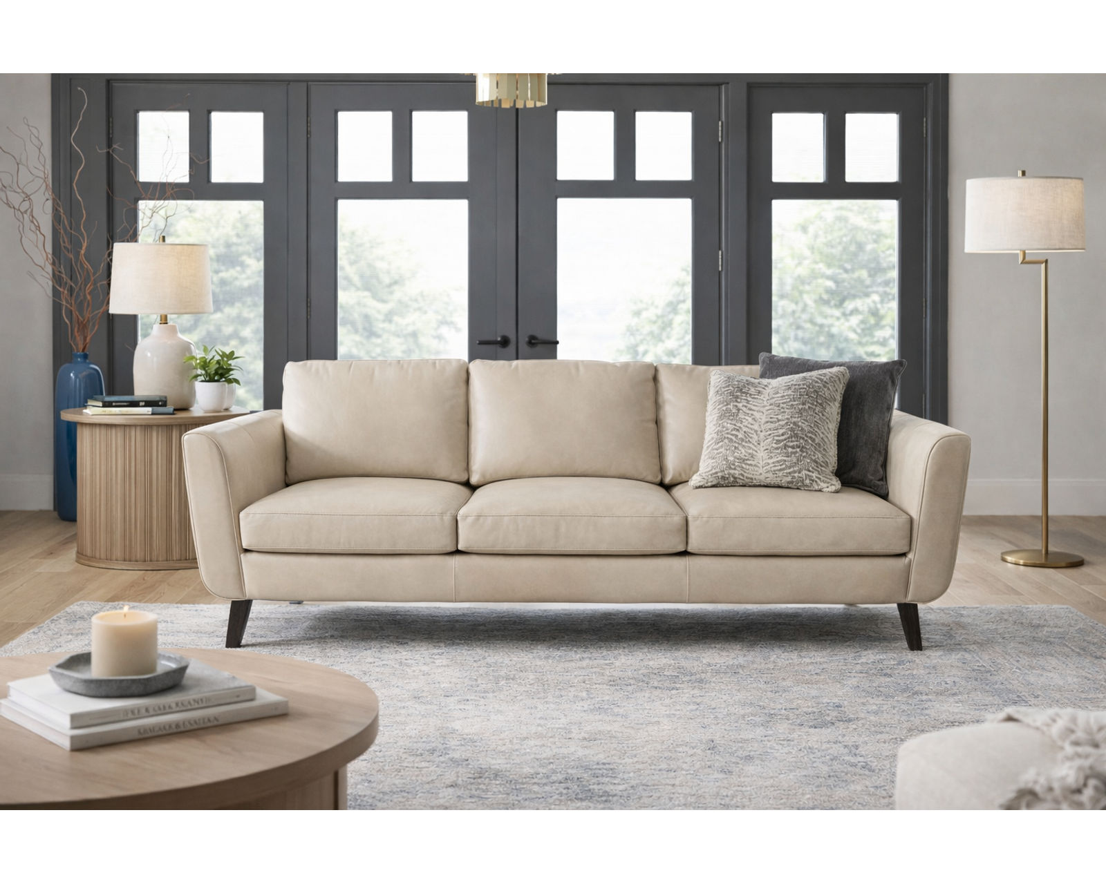 Bradington Young Alora 745 Sofa (12 leathers) 8-Way Hand Tied - Image 4