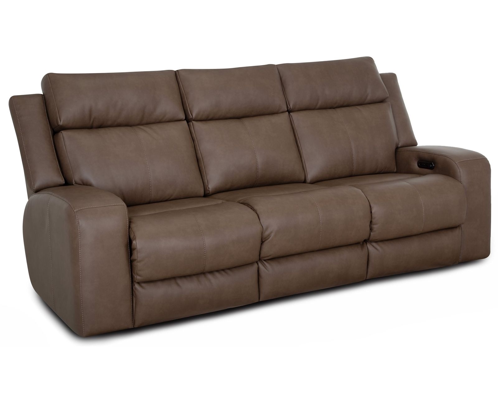 Winston 92" Reclining Sofa with Drop-Down Table & Cupholders Taupe (Sophisticated Style. Serious Comfort. Neori Air Massage Option) - Image 4