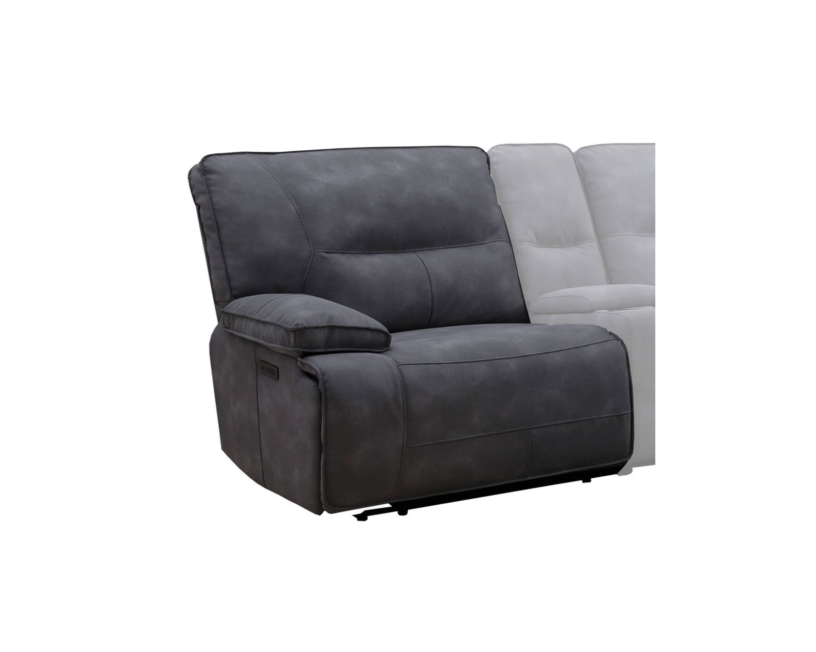 Gladiator 6 Piece Zero Gravity Power Headrest Power Reclining Sectional (Cobalt) - Image 5