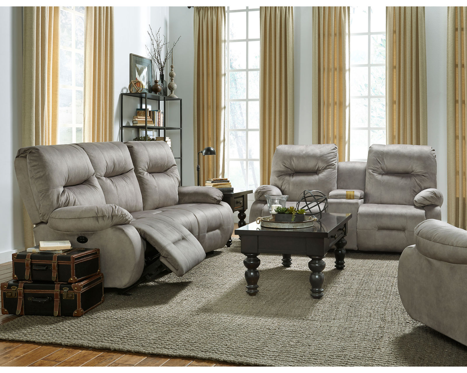 Brinley Double Reclining Sofa (+100 fabrics) 91" - Image 7