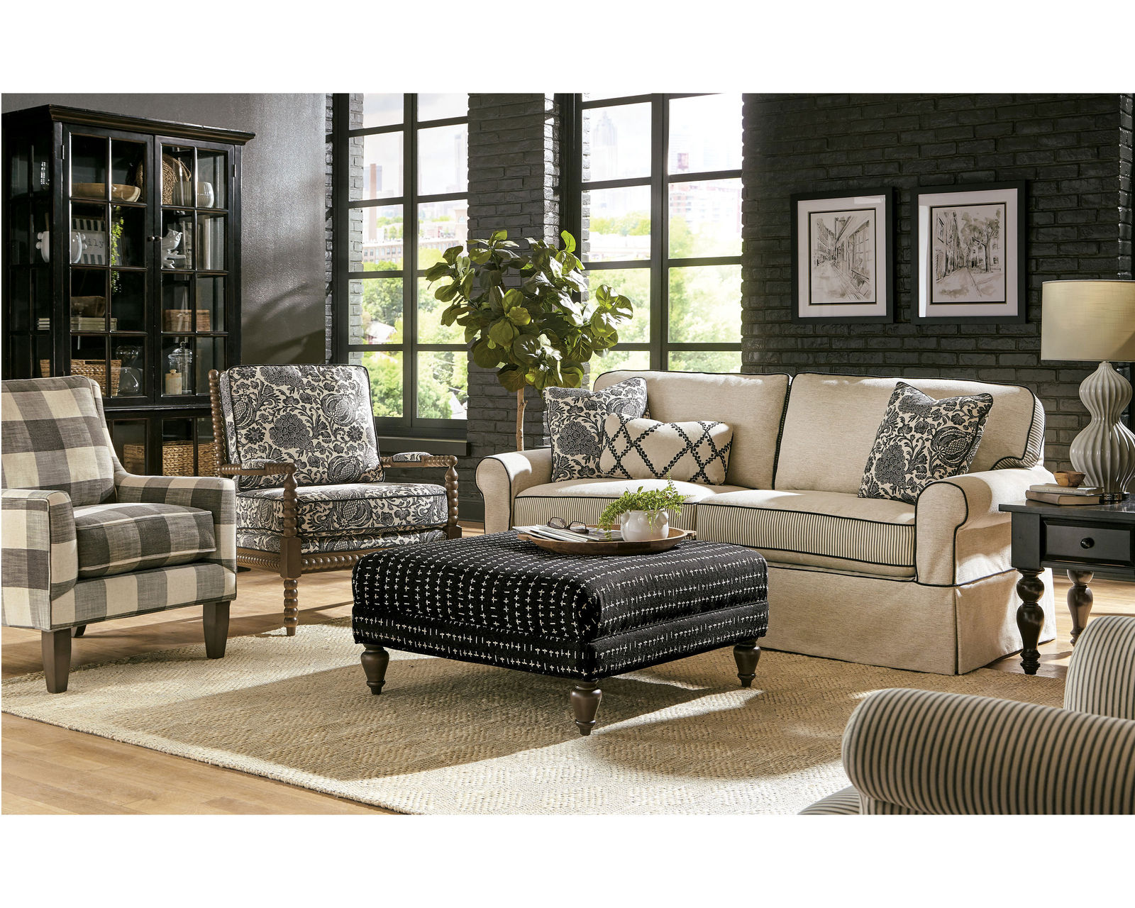 917449 Craftmaster Slipcover Sofa - Image 13