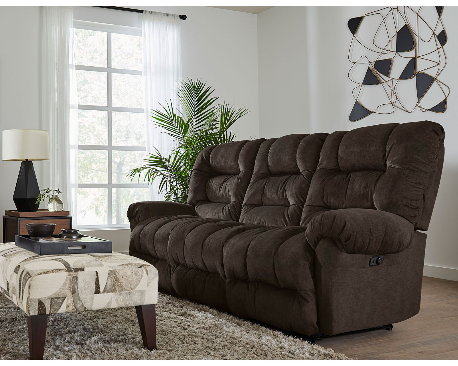 Seger Double Reclining Sofa (+100 fabrics) 92" - Image 9
