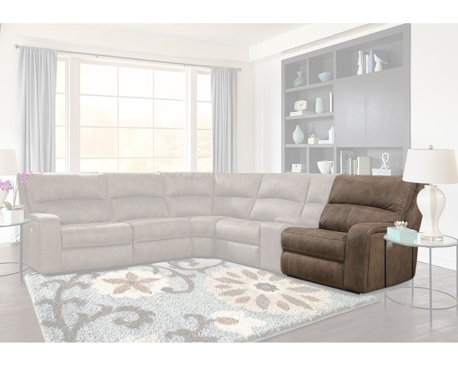Polaris Kahlua Power Headrest Power Reclining Sectional - Image 4