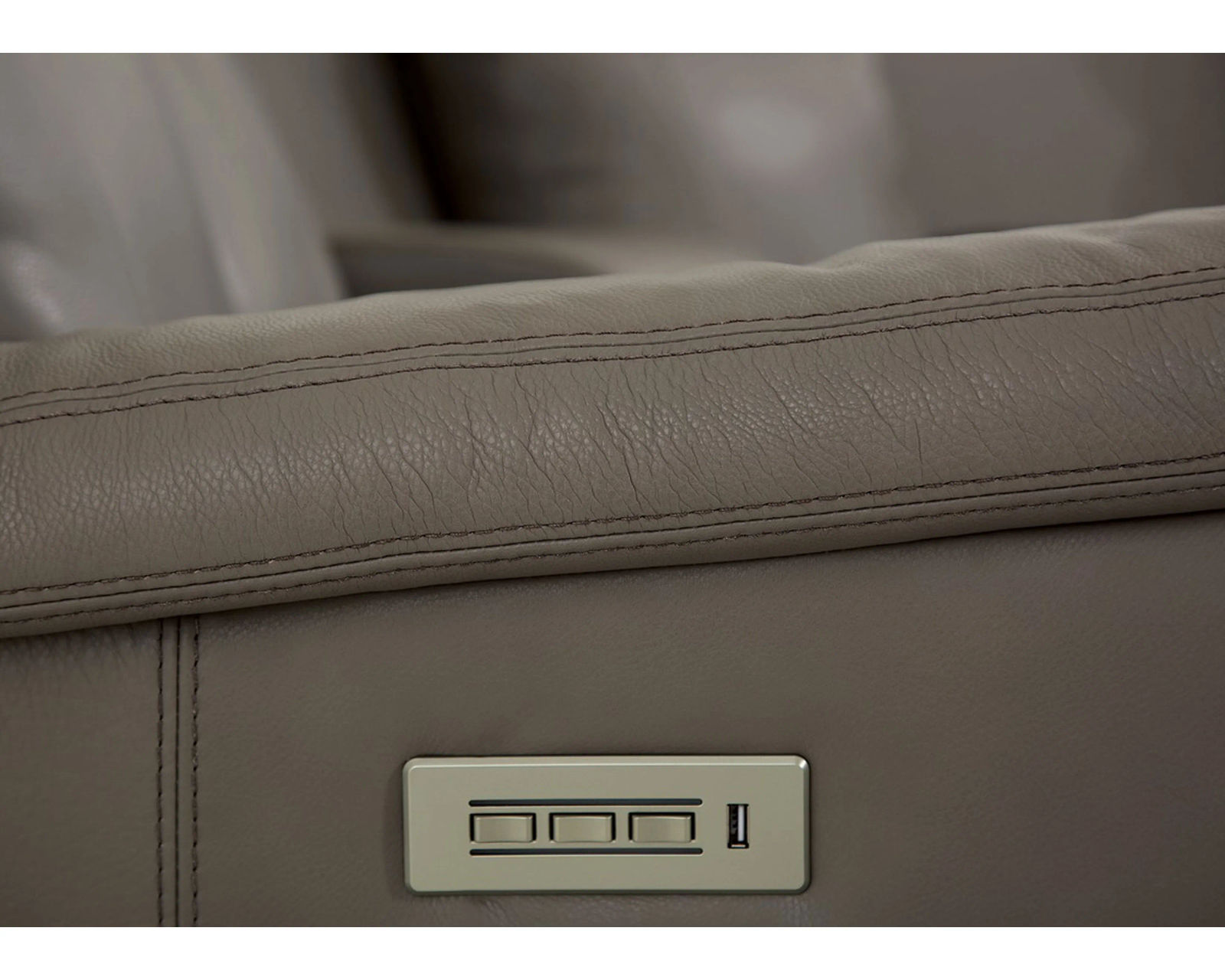 Asher 41065 Power Headrest Power Reclining Leather Sectional (+100 leathers) - Image 14