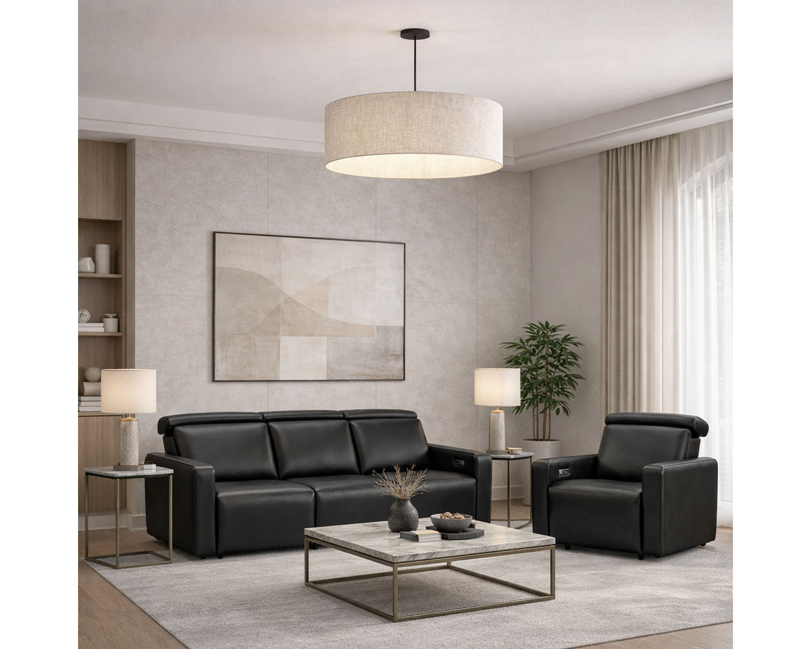 Patty Dual Power Reclining Sofa — Available in Standard & Wide Cushions, 140+ Leather Options, and 77", 80", or 109" Widths - Image 4