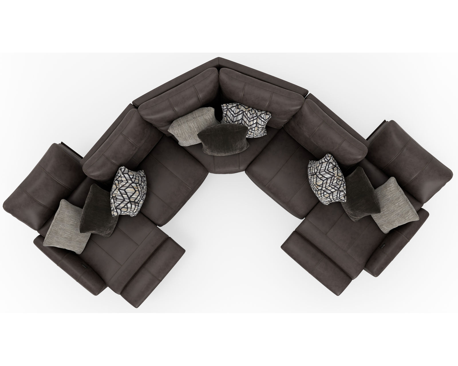 Royster Deep Seat Three Piece Power Reclining Sectional - 400 lb. per recliner - Image 9