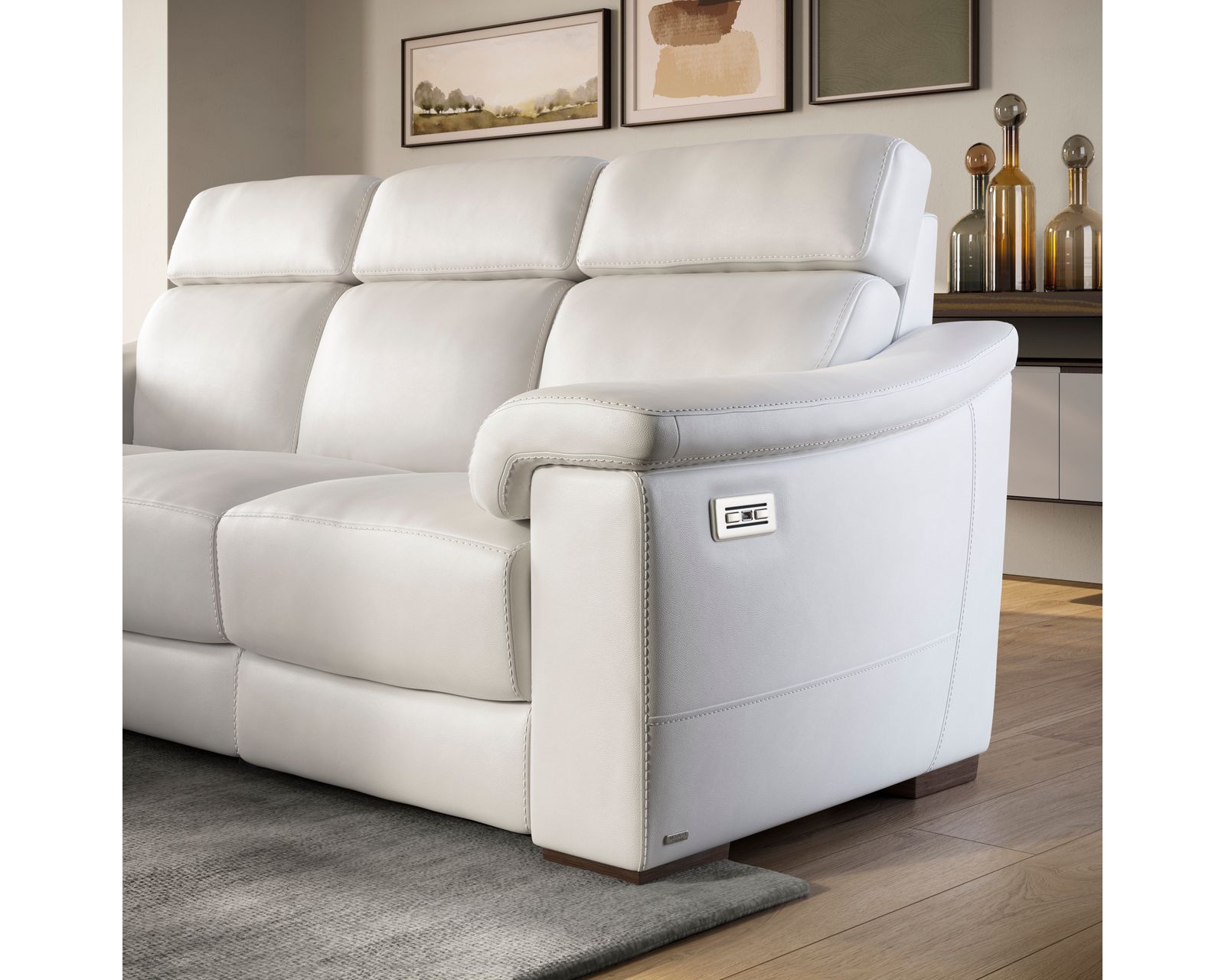 Giulivo C115 Power Headrest Power Reclining Sofa (92") +50 leathers - Image 5