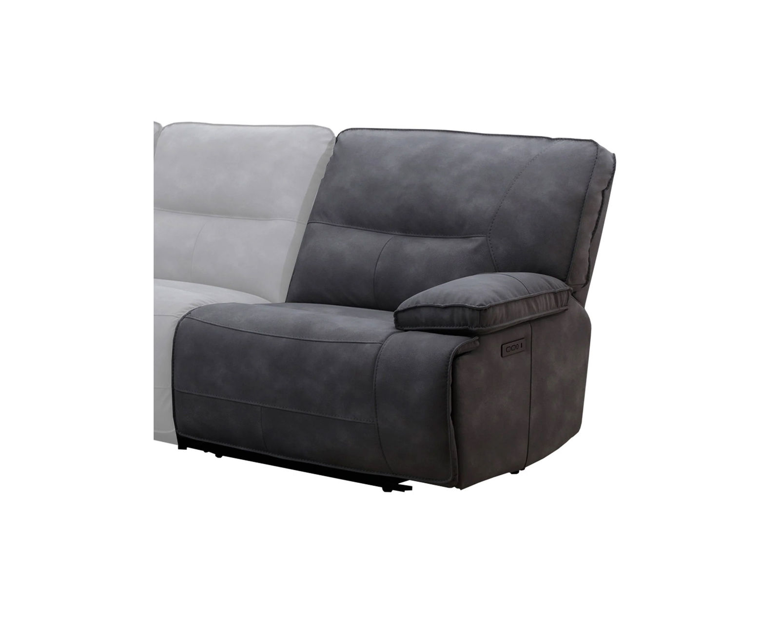Gladiator 6 Piece Zero Gravity Power Headrest Power Reclining Sectional (Cobalt) - Image 6