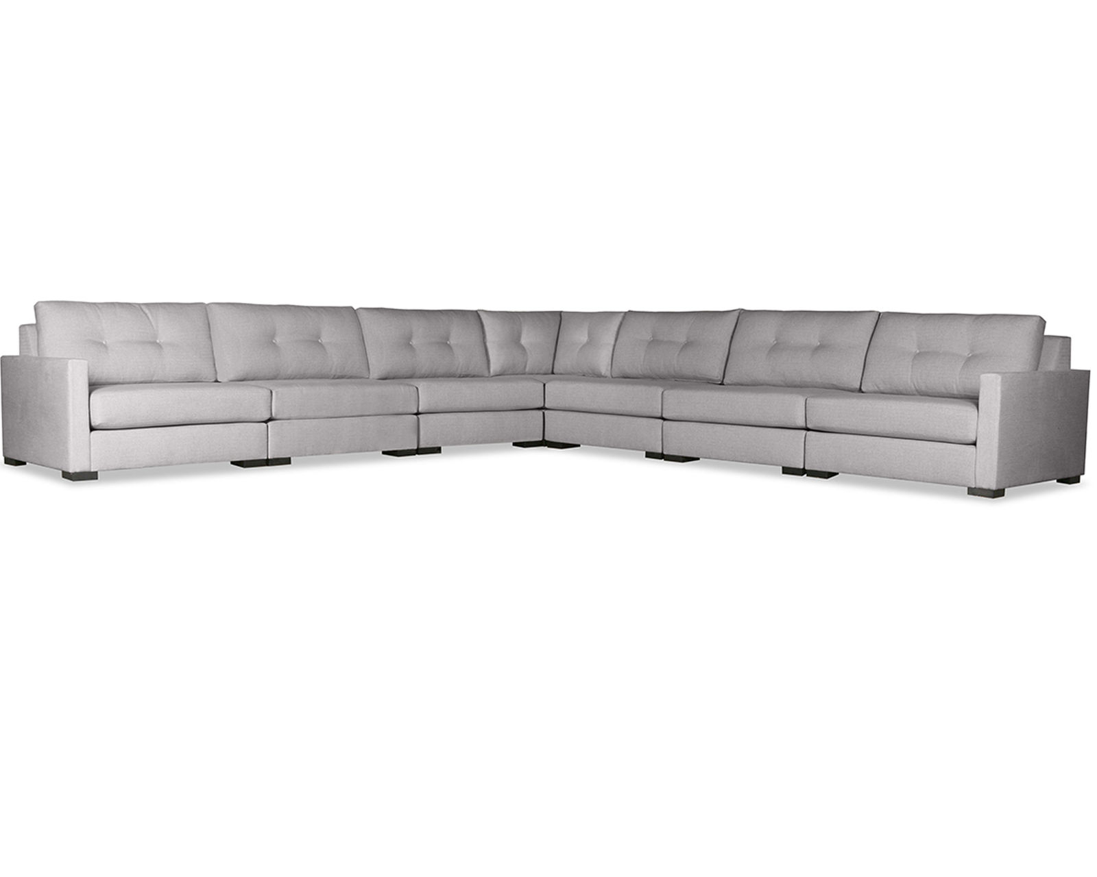 Chester Buttoned 7 Pieces Modular Sectional (Choice of Colors)