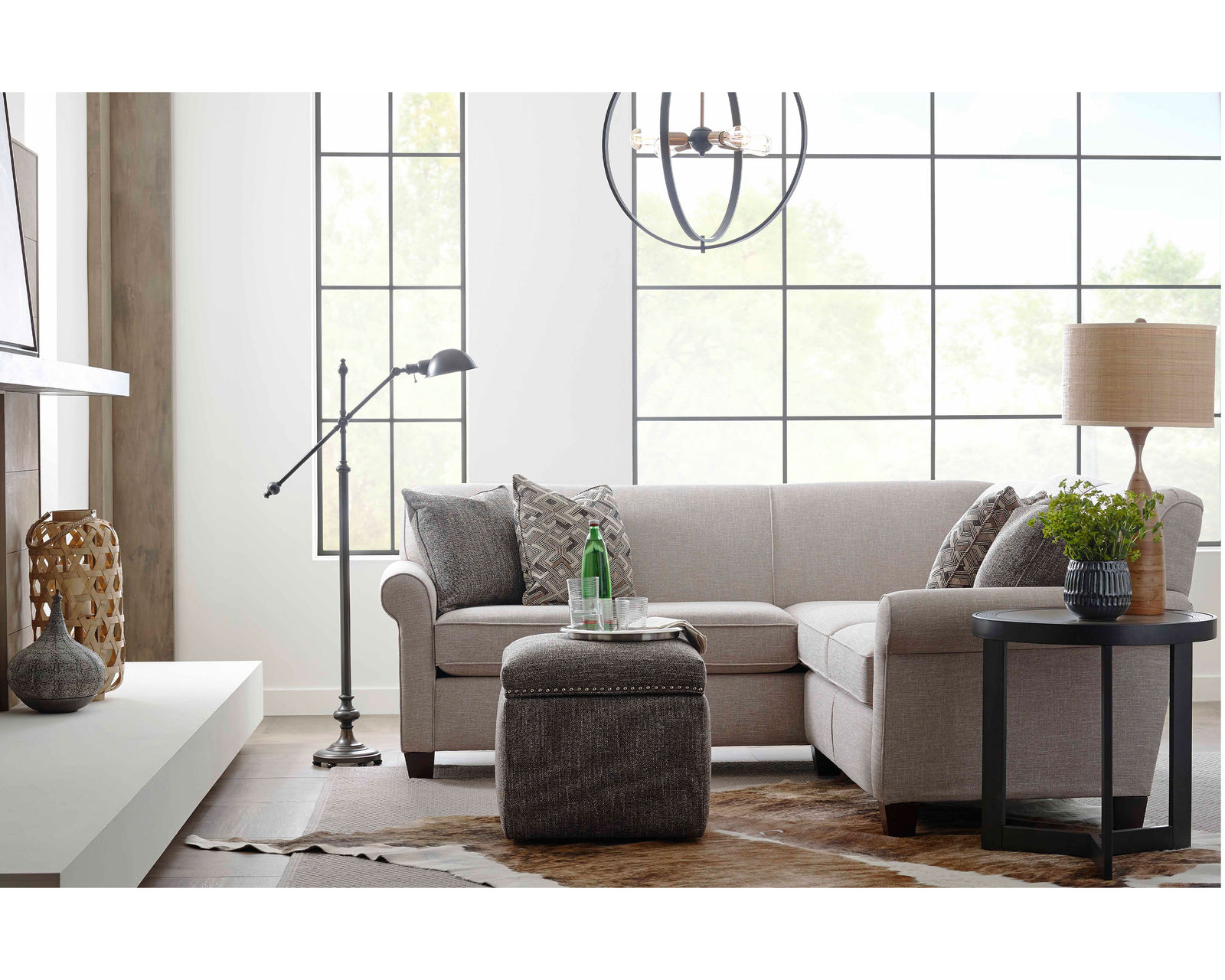 Angie Stationary Sectional (+100 Standard and Performance Fabrics) - Image 10