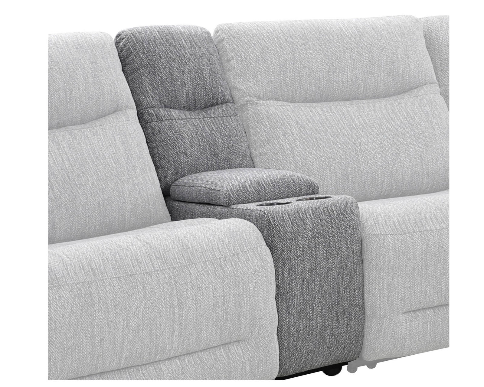 Apollo Zero Gravity Grey Power Reclining Power Headrest Sectional - Image 5