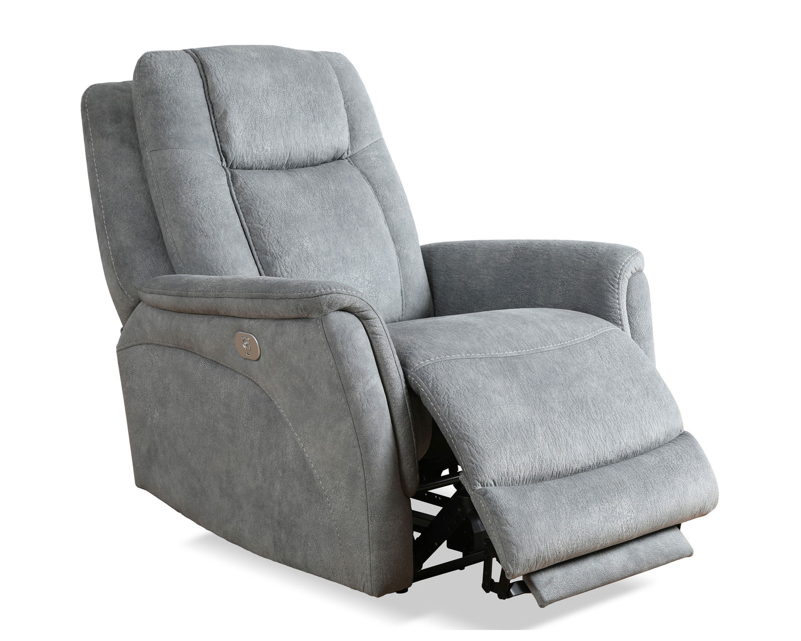 Linus 83" Zero Gravity Power Headrest Power Reclining Sofa (Grey) - Image 11