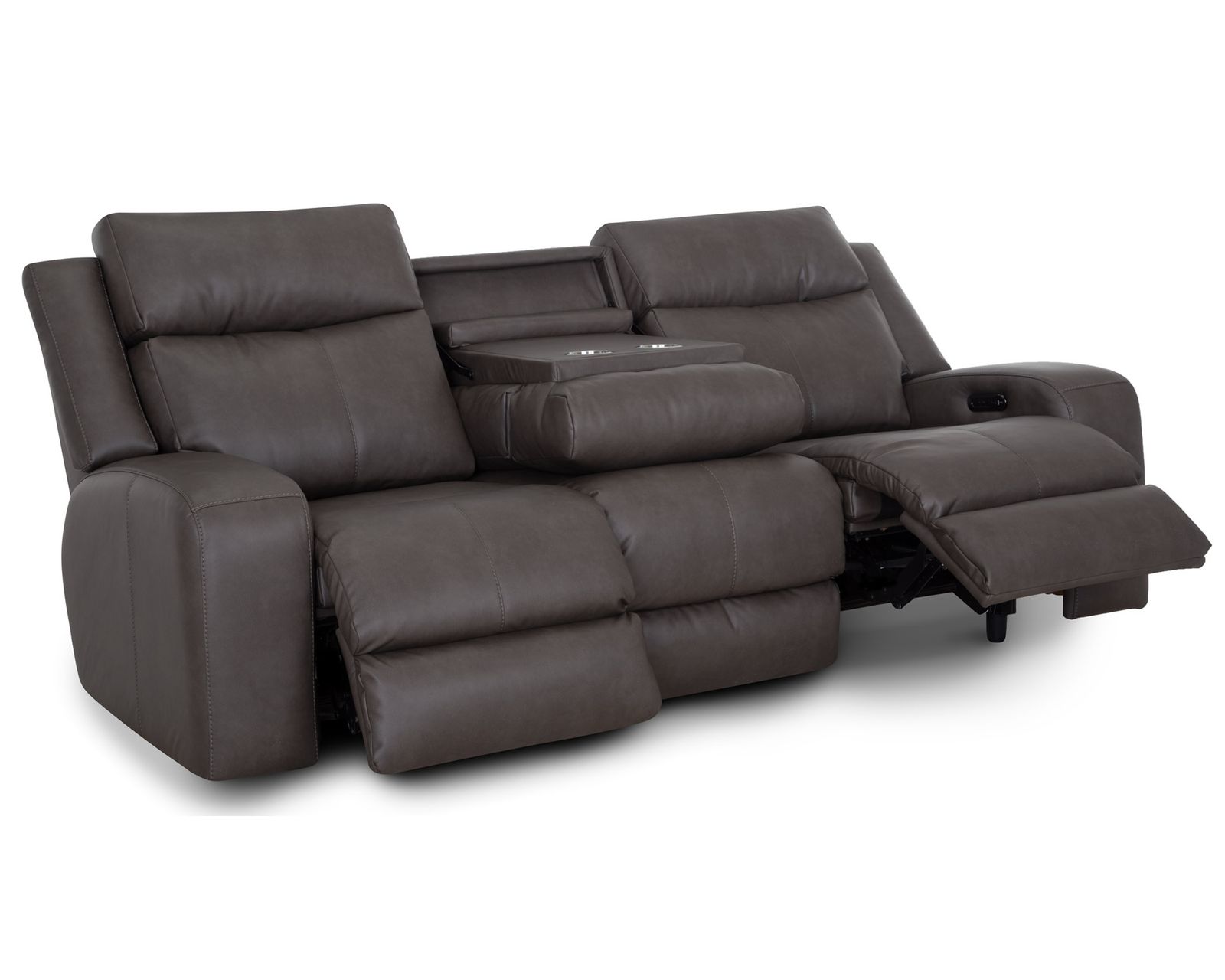 Winston 92" Reclining Sofa with Drop-Down Table & Cupholders (Sophisticated Style. Serious Comfort. Neori Air Massage Option) - Image 5
