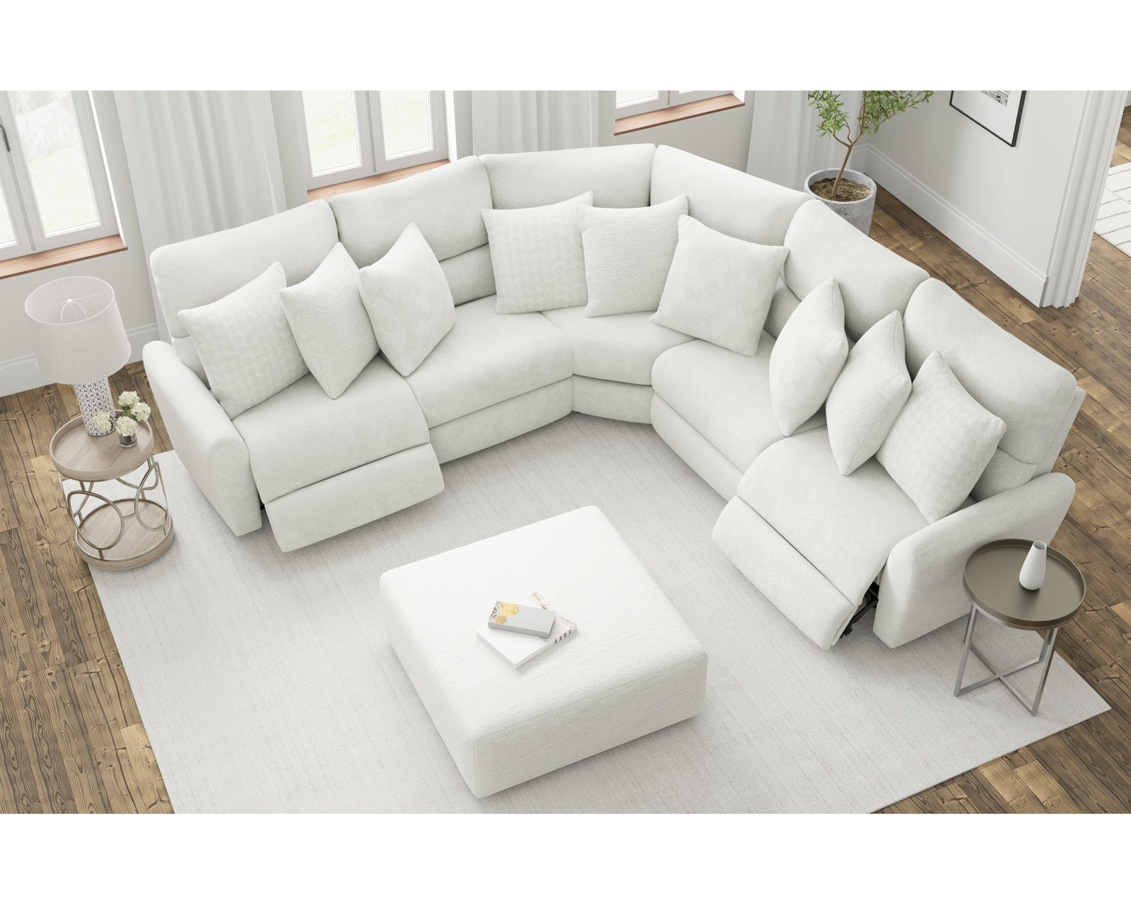 Majesty 336 Deep Seat Power Reclining Sectional - Heavy Weight - 400 lb. per recliner (+2 colors) - Image 25