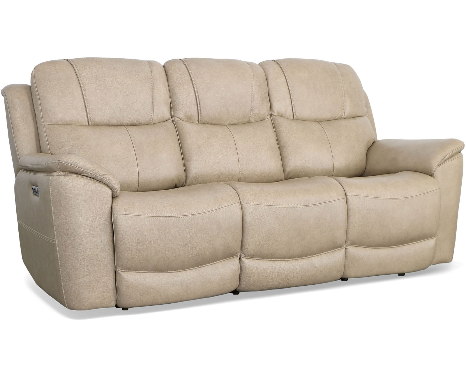Crew Power Reclining Loveseat with Console, Power Headrests & Lumbar (Tan leather) in stock - Image 13