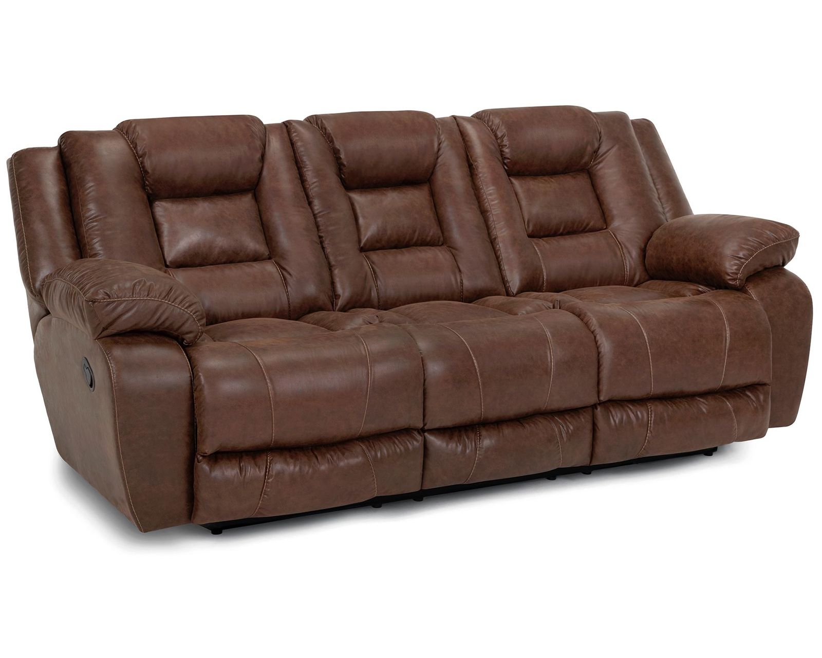 Hayworth 95" Leather-Like Power Reclining Sofa Pebble (The Look of Leather. The Comfort of Power.) - Image 17