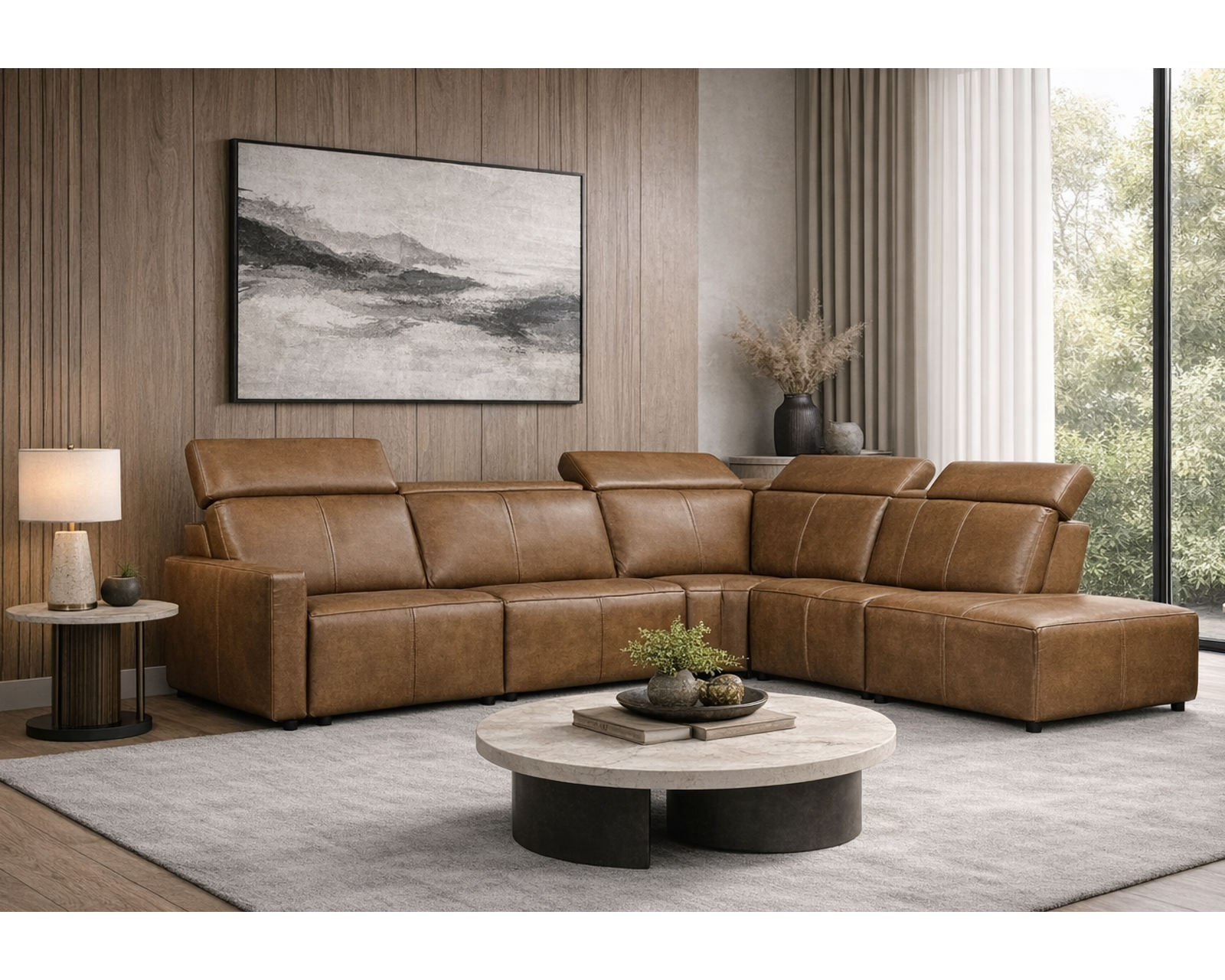 Patty 3002 Power Headrest Power Reclining Sectional (standard and wide width seating) +140 leathers - Image 9