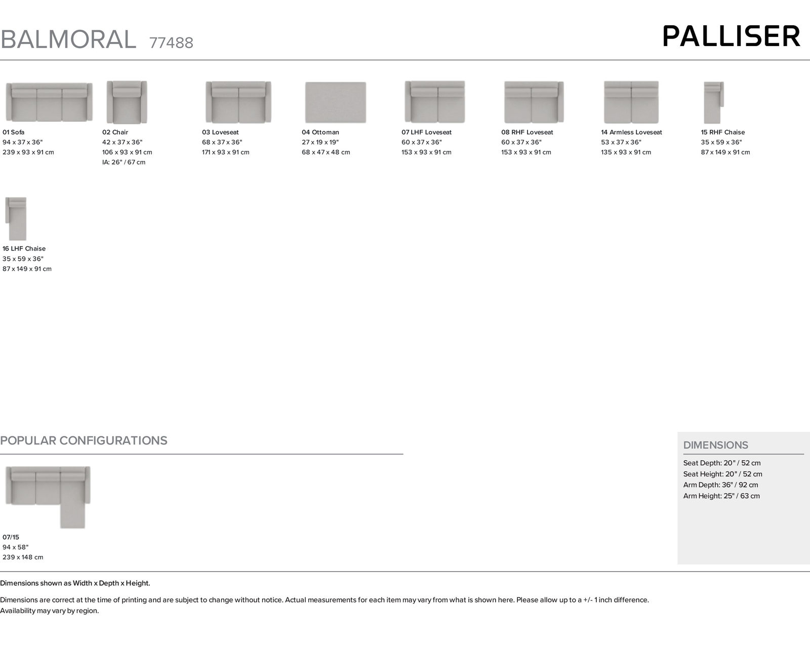 Balmoral 77488 Sectional (100+ Leathers) - Image 9
