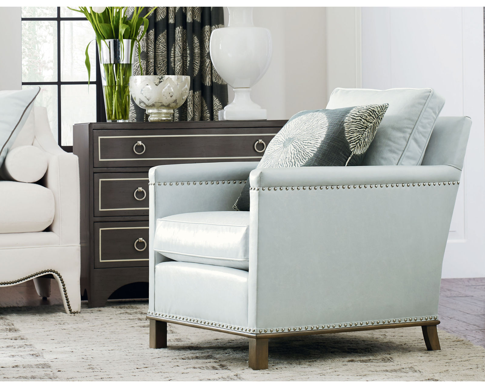 Gotham 75" - 80" Nailhead Trim Sofa (Made to Order Fabrics) - Image 11