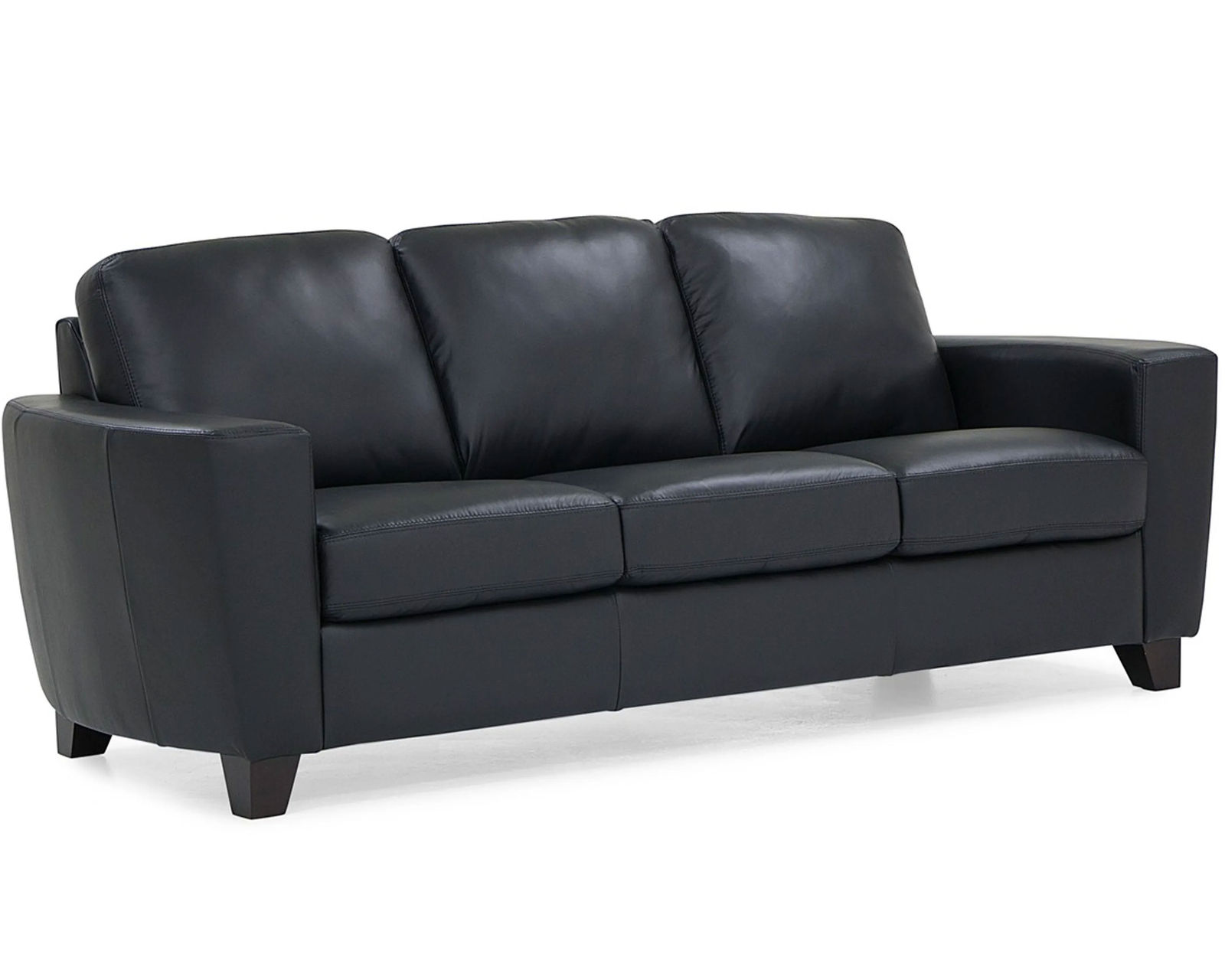 Leeds 77328 Stationary 90" Leather Sofa - Image 6