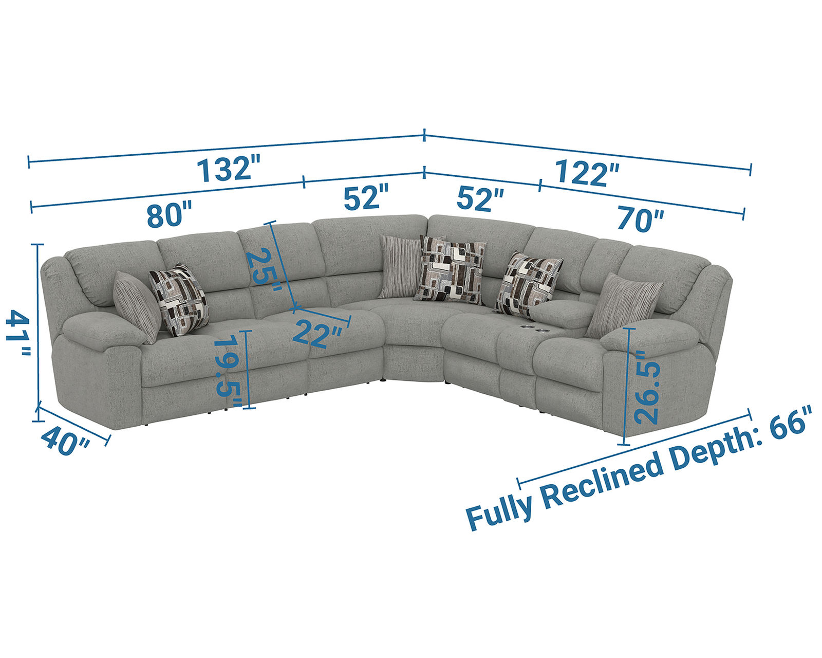 Quinn Three-Piece Reclining Sectional - Entertainment, Storage, Heat & Massage—Built Into One Incredible Sectional. - Image 13