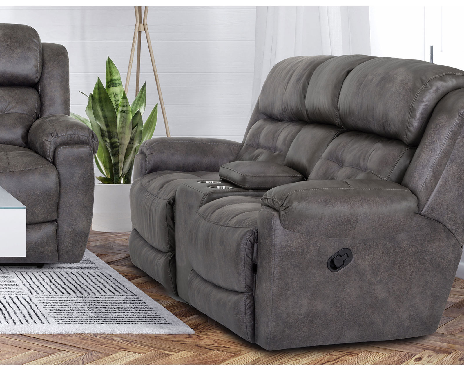 Corwin Dual Reclining Fabric Sofa (Color choices) - Image 5