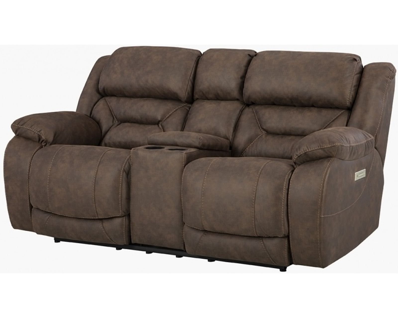 Oakley 89" Zero Gravity Triple Power Reclining Sofa Walnut (In stock) - Image 9