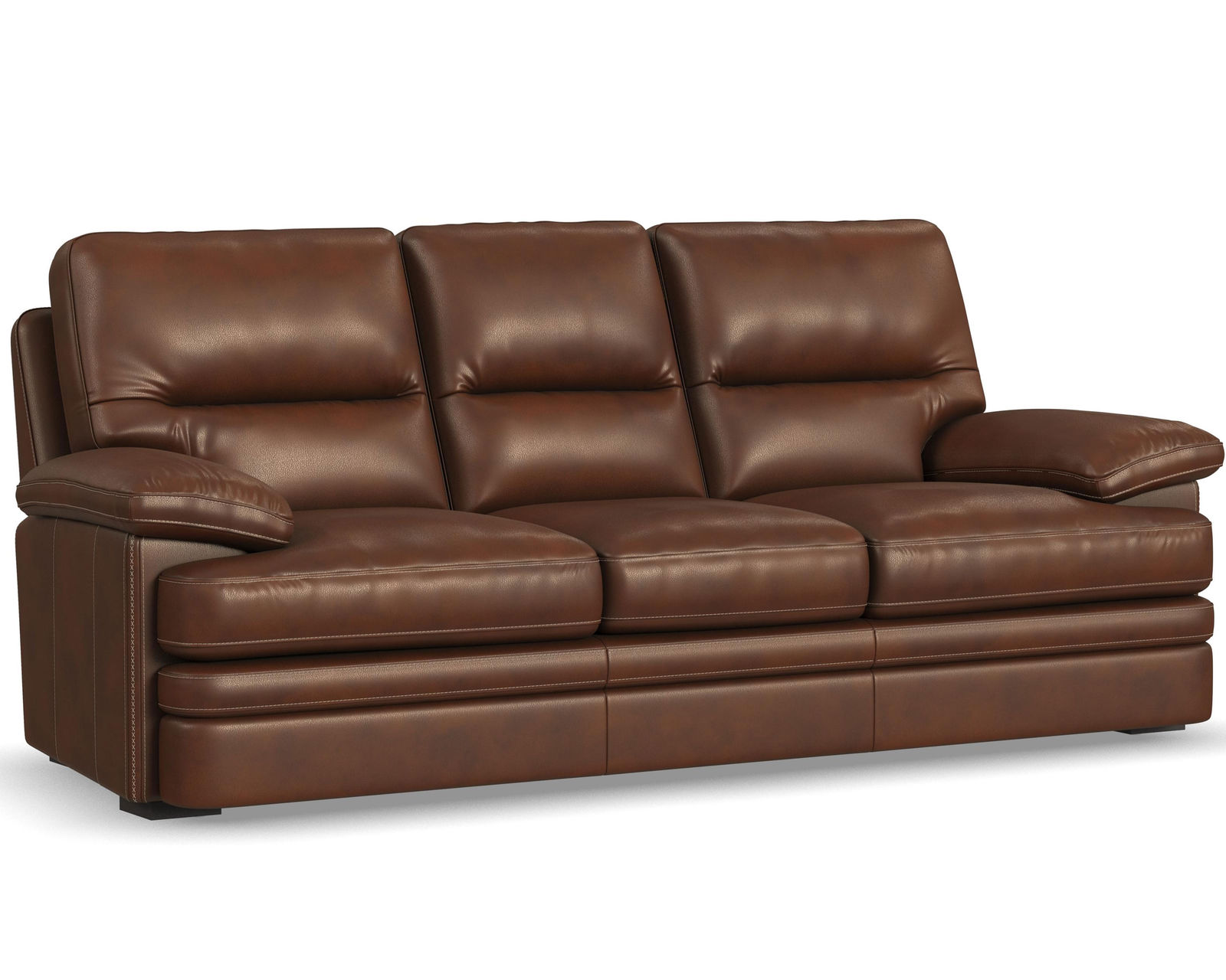David 1825 All Leather Sofa (93") In stock - Image 2