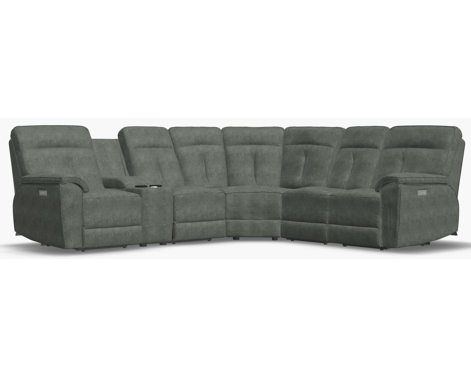 Oakley 41187 Power Headrest Power Reclining Sectional (Made to order fabrics and leathers) - Image 3