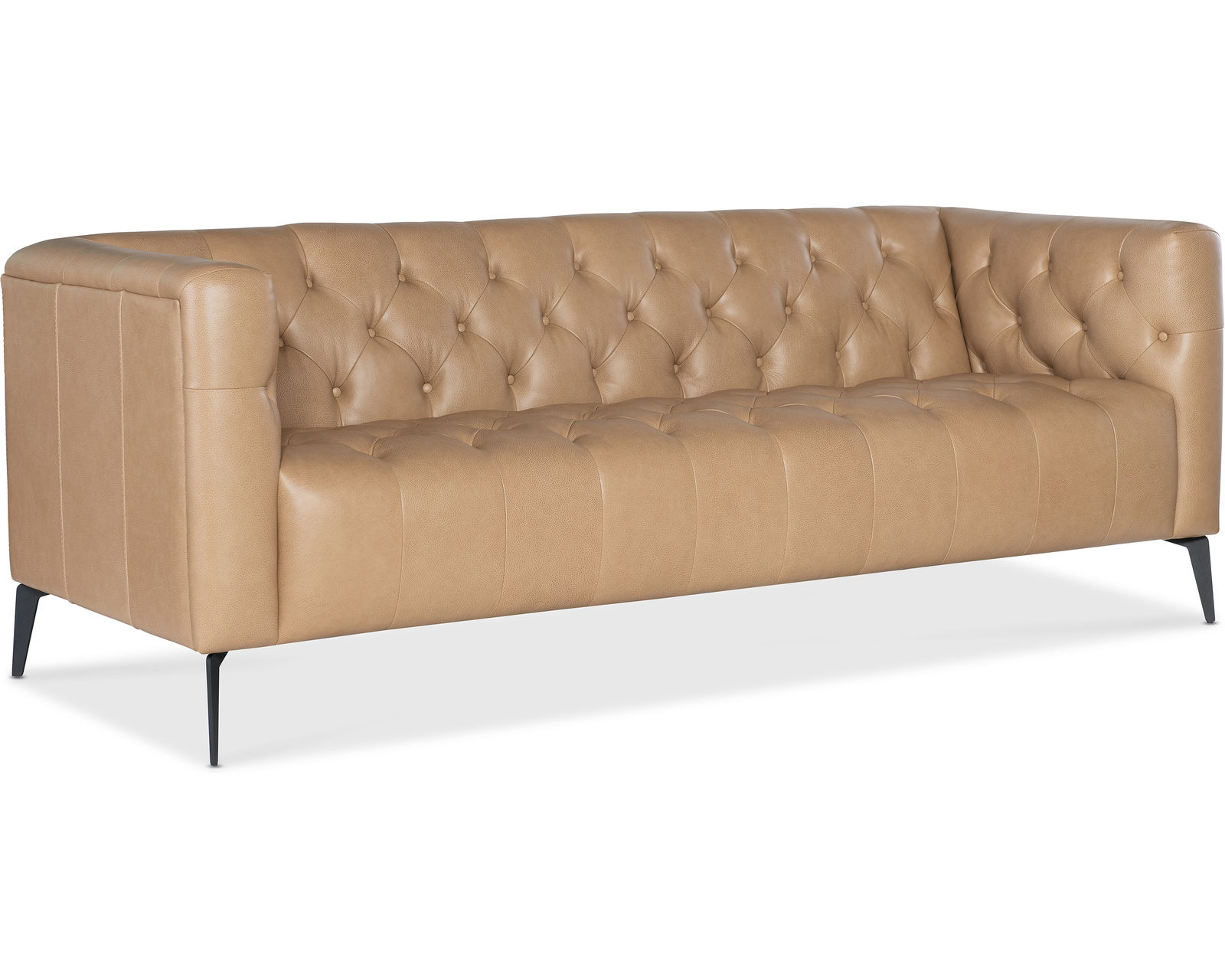 Nicolla Leather Sofa Stone 84" (In stock)