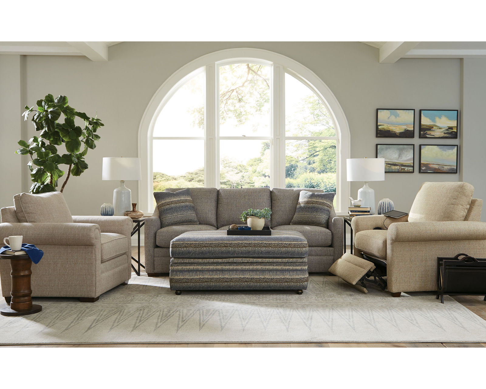 F9 Stationary Sofa (100+ Performance fabrics) Make it Yours - Image 3