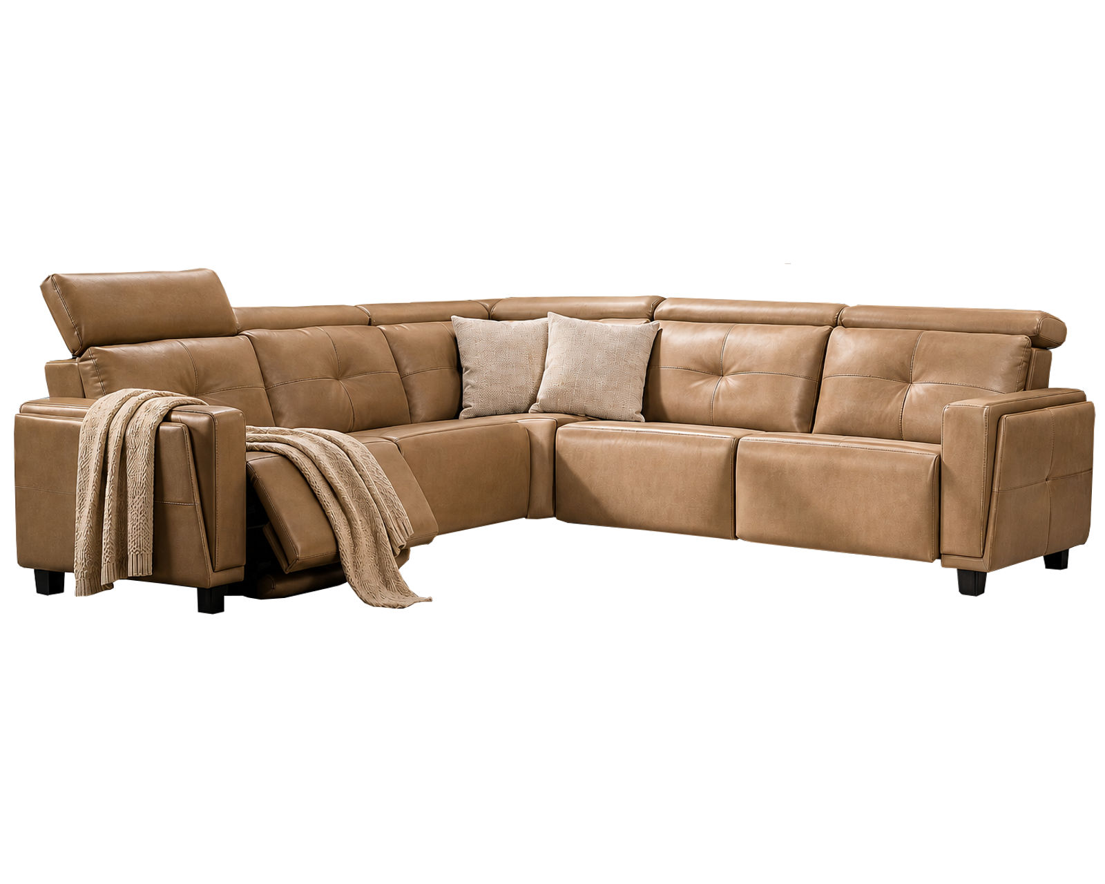 Mackenzie F090 Power Headrest Power Reclining Sectional (standard and wide seat widths) +140 leathers