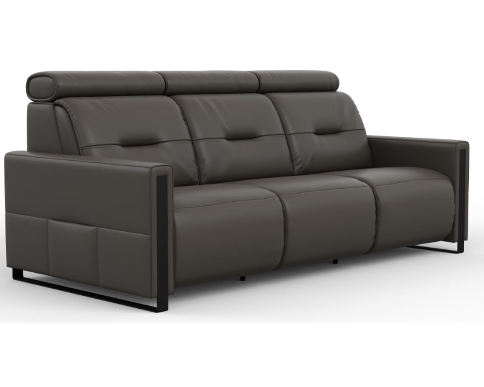Monte Carlo 87" Power Headrest Power Reclining Sofa Graphite (In stock - Fast shipping) - Image 5
