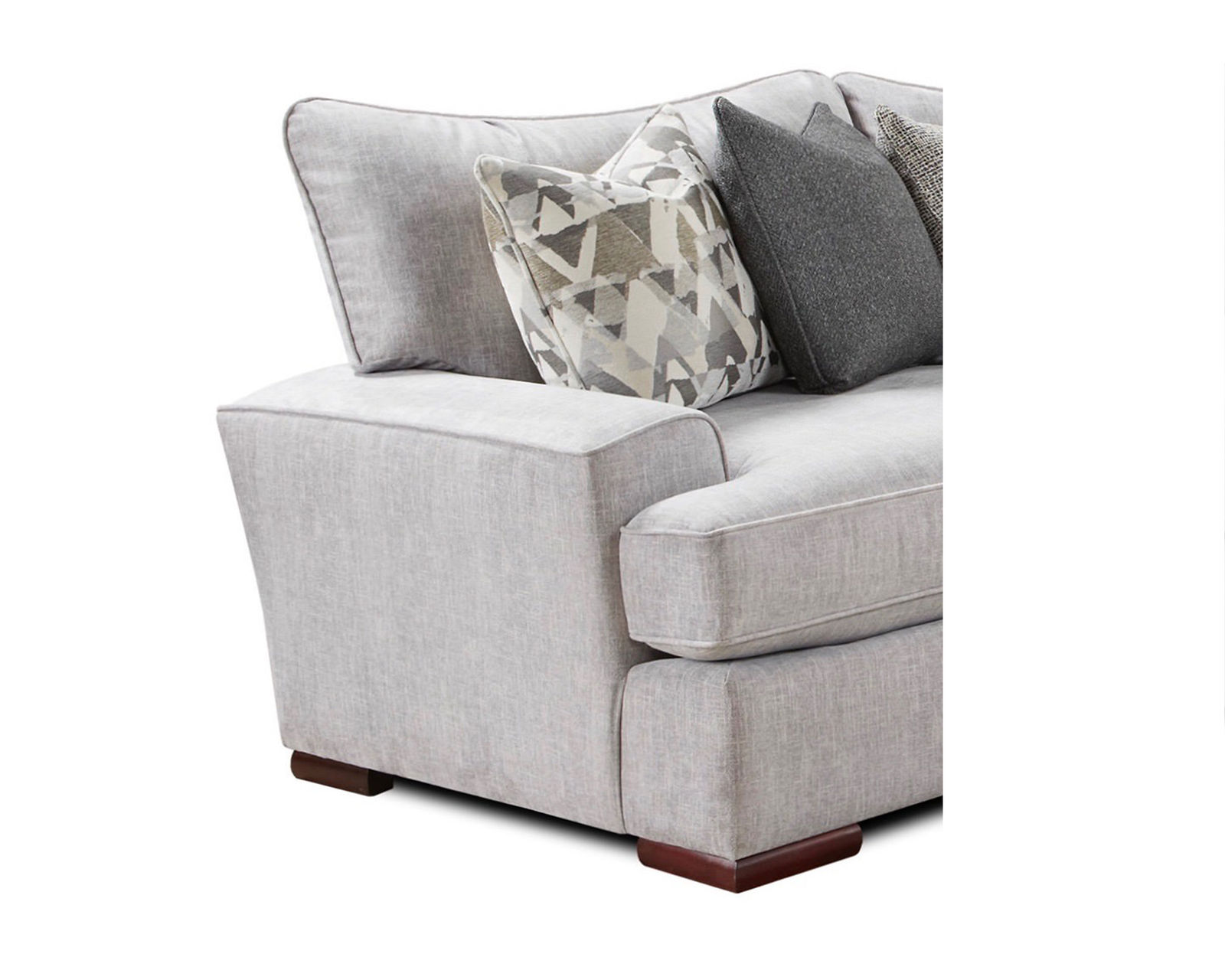 Alton Silver Three Piece Stationary Sectional - Image 2