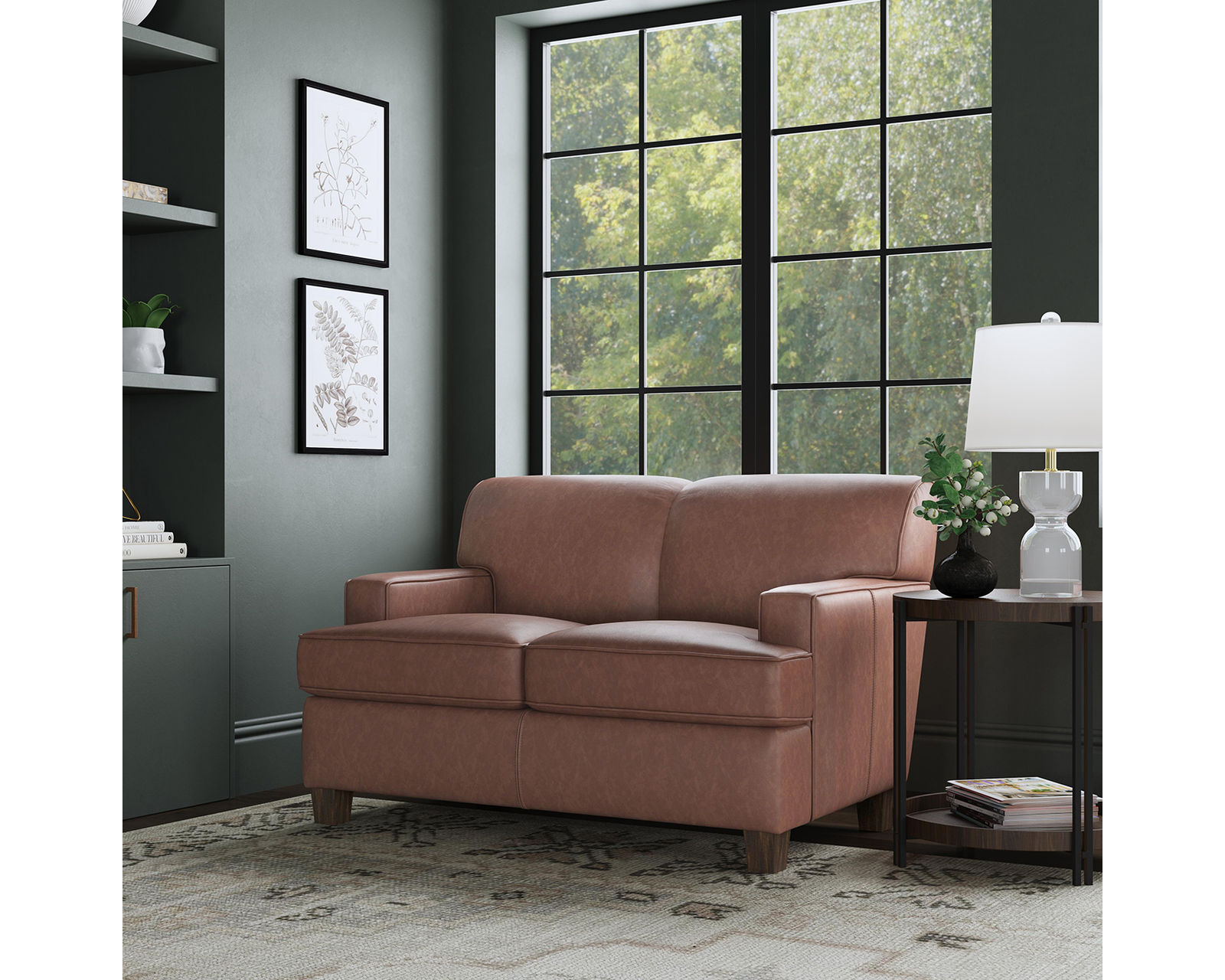 Dempsey 3641 Leather Sofa (80") +50 leathers - Image 8