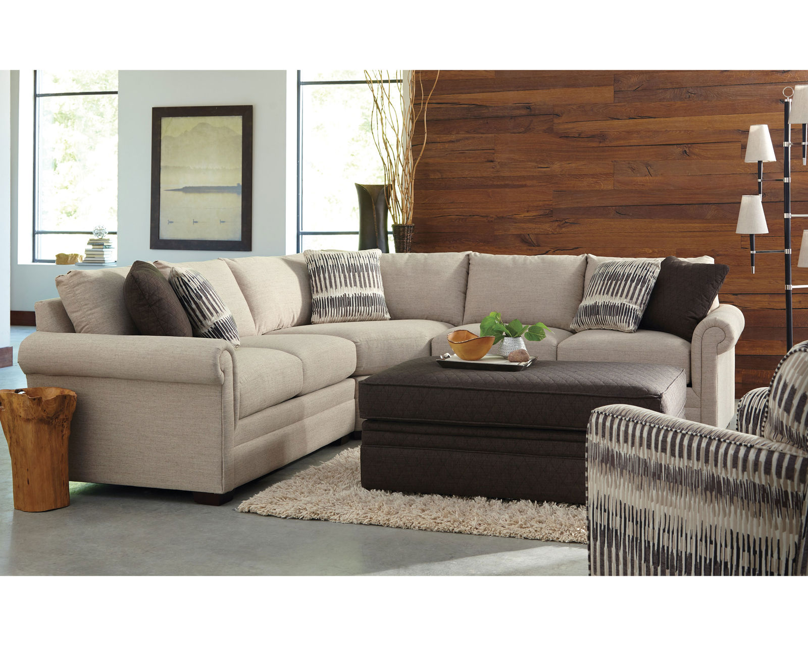F9 Stationary Sectional (100+ Performance fabrics) Make it Yours - Image 4