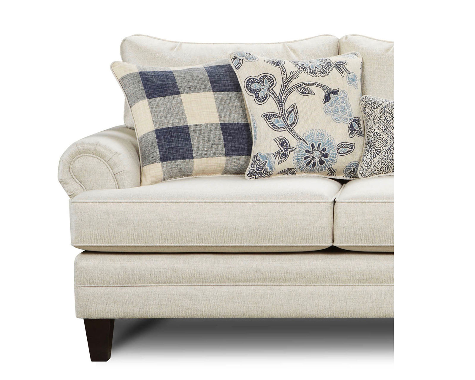 Catalina 96" Linen 4 Piece Living Room (Includes sofa, 2 chairs and cocktail ottoman) - Image 4