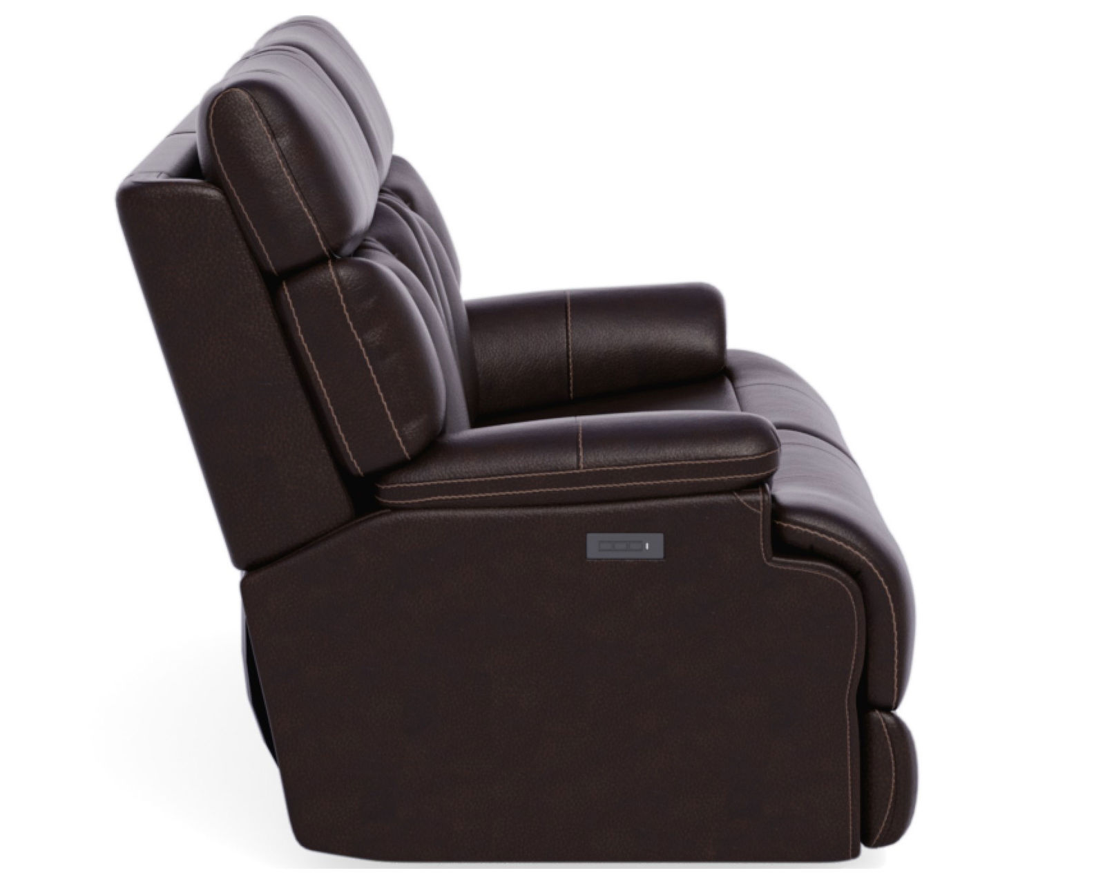 Clive Leather Power Reclining Loveseat with Power Headrests and Lumbar (375-70) - Image 3