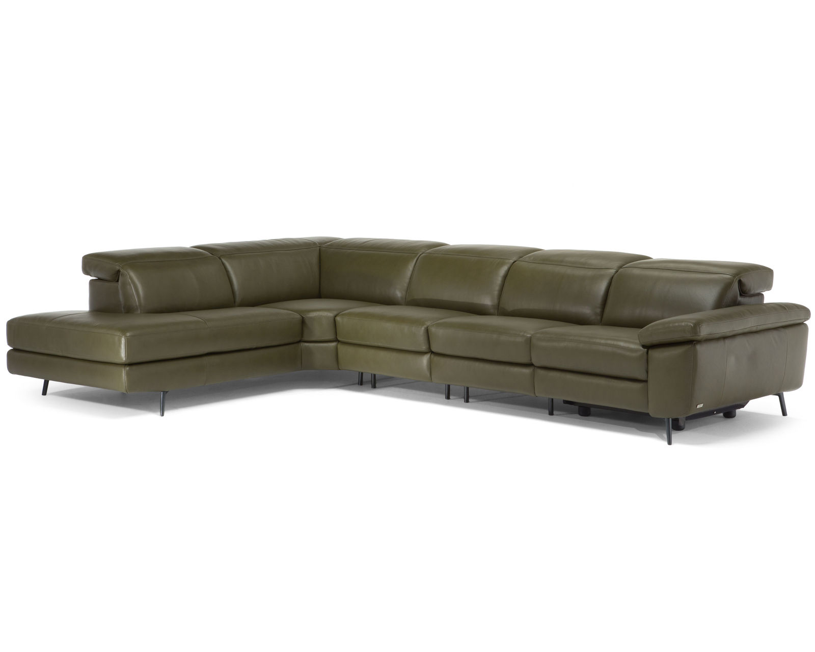 Coro C217 Stationary Leather Sectional - Image 5