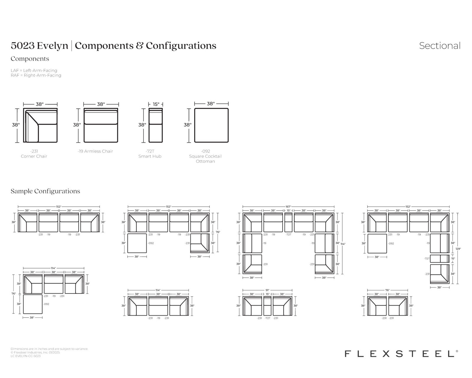 Evelyn 5023 Modular Sectional (+100 fabrics) - Image 21
